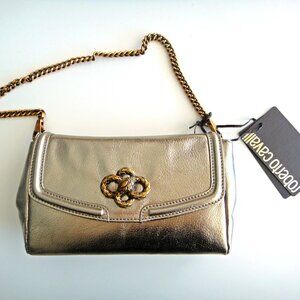 ROBERTO CAVALLI Shoulder Bag, chain, gold, for evening, new $1300